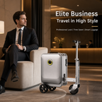 Ride-On Scooter Luggage | Foldable Carry-On Suitcase with TSA Lock & Silent Wheels