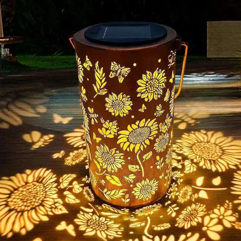 🔥HEISSER ANGEBOT 49 % RABATT – 🌞Bunte Sonnenblumen-Solar-Gartenlaterne