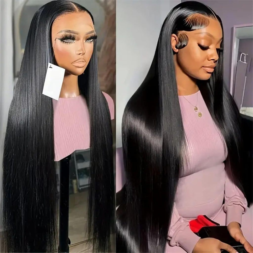 🌷💥Straight HD Transparent Lace Front Wigs Human Hair