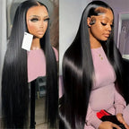🌷💥Straight HD Transparent Lace Front Wigs Human Hair