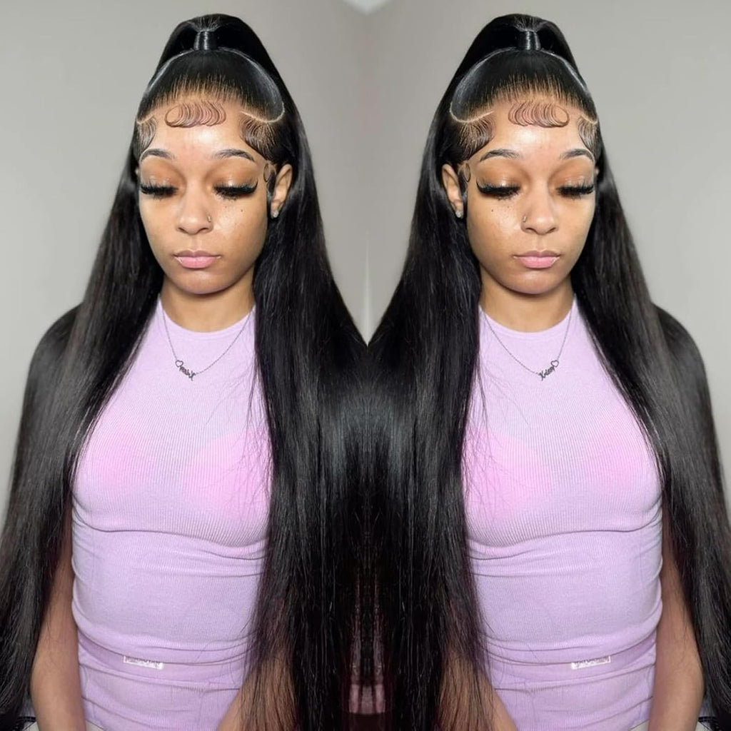 🌷💥Straight HD Transparent Lace Front Wigs Human Hair