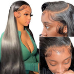 🌷💥Straight HD Transparent Lace Front Wigs Human Hair