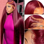 🌷💥Straight HD Transparent Lace Front Wigs Human Hair
