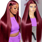 🌷💥Straight HD Transparent Lace Front Wigs Human Hair