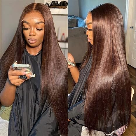 🌷💥Straight HD Transparent Lace Front Wigs Human Hair