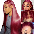 🌷💥Straight HD Transparent Lace Front Wigs Human Hair