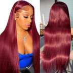 🌷💥Straight HD Transparent Lace Front Wigs Human Hair