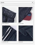 Men’s Washed Cotton Workout Shorts with Pockets