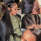 🌷💥Straight HD Transparent Lace Front Wigs Human Hair