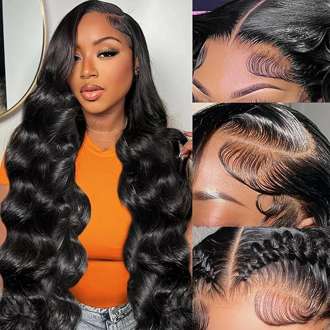 🌷💥Straight HD Transparent Lace Front Wigs Human Hair