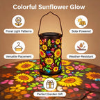 🔥HEISSER ANGEBOT 49 % RABATT – 🌞Bunte Sonnenblumen-Solar-Gartenlaterne