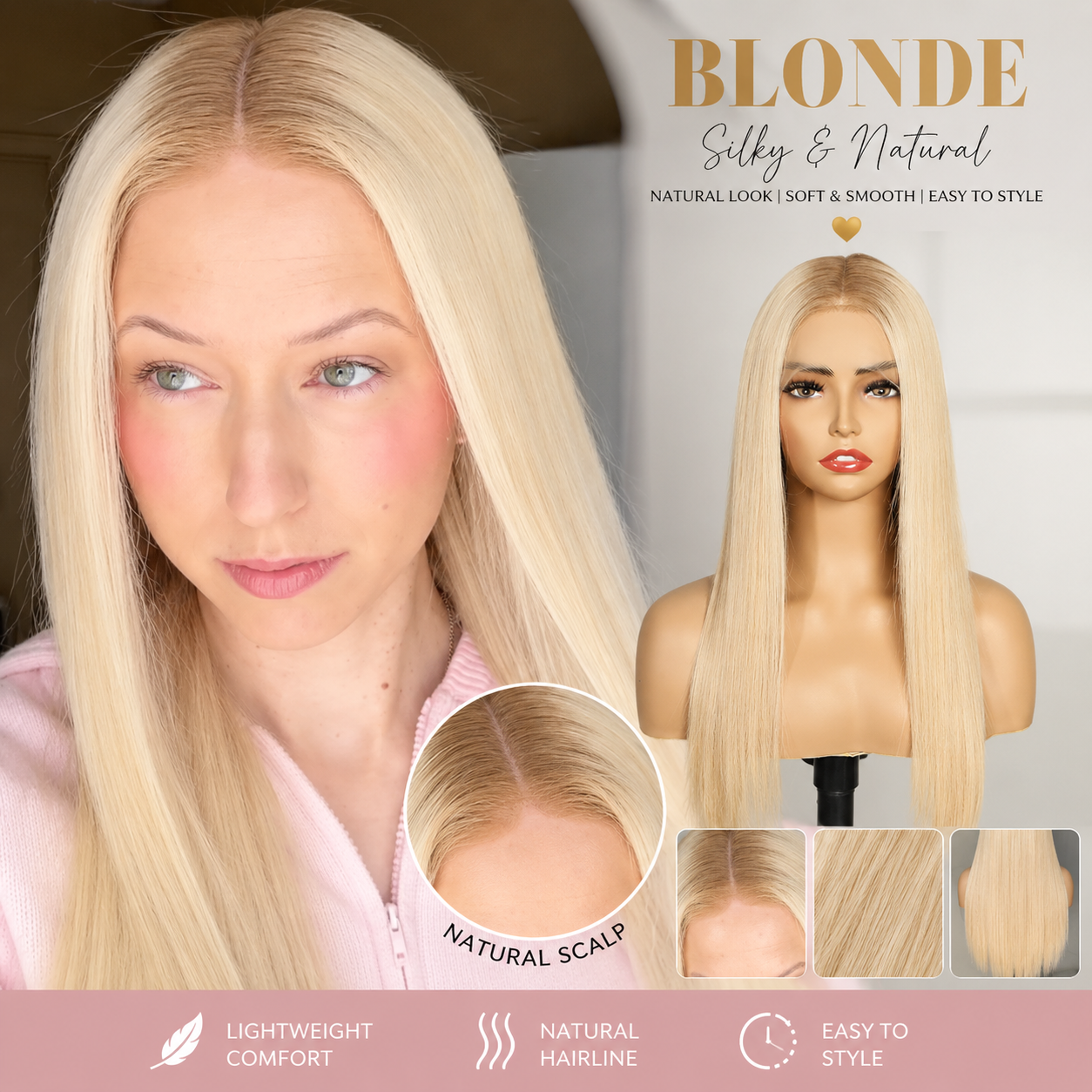 🌷💥Straight HD Transparent Lace Front Wigs Human Hair
