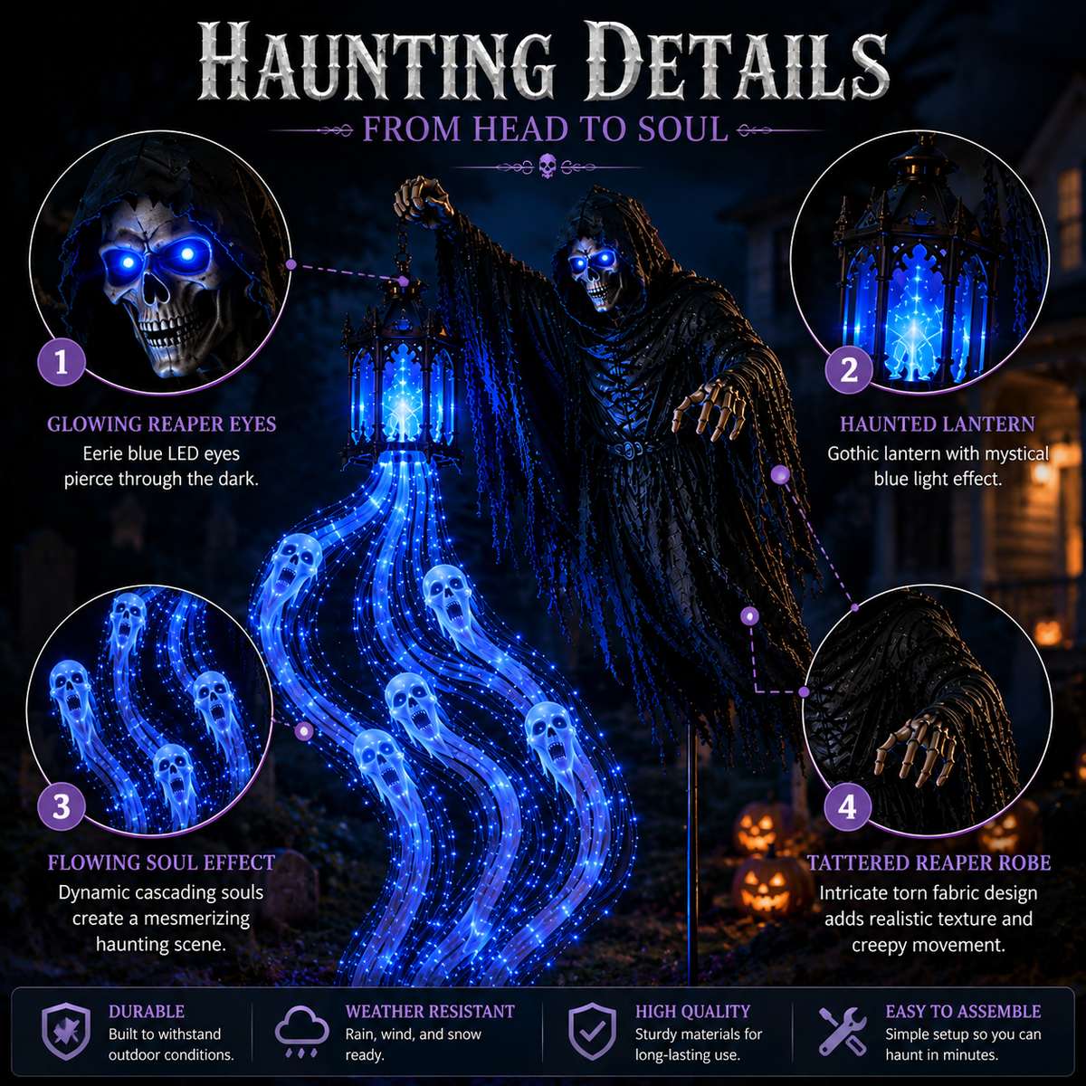 Halloween Soul Harvester glowing details