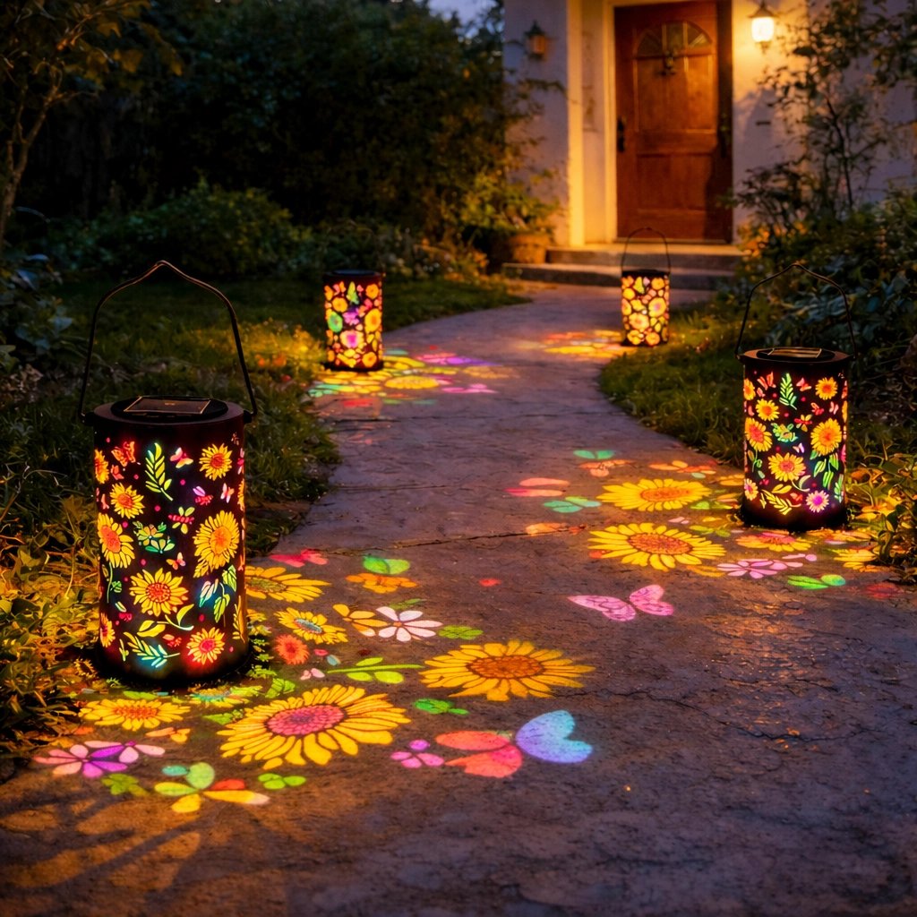 🔥HEISSER ANGEBOT 49 % RABATT – 🌞Bunte Sonnenblumen-Solar-Gartenlaterne