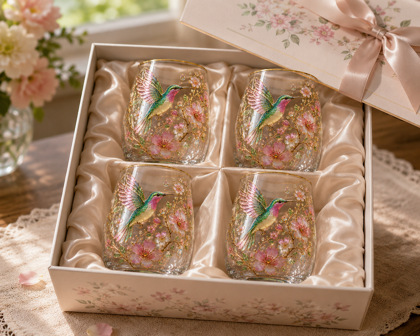 🌸Limited Edition 2026 Hummingbird Morning Bliss Glass Cup☕