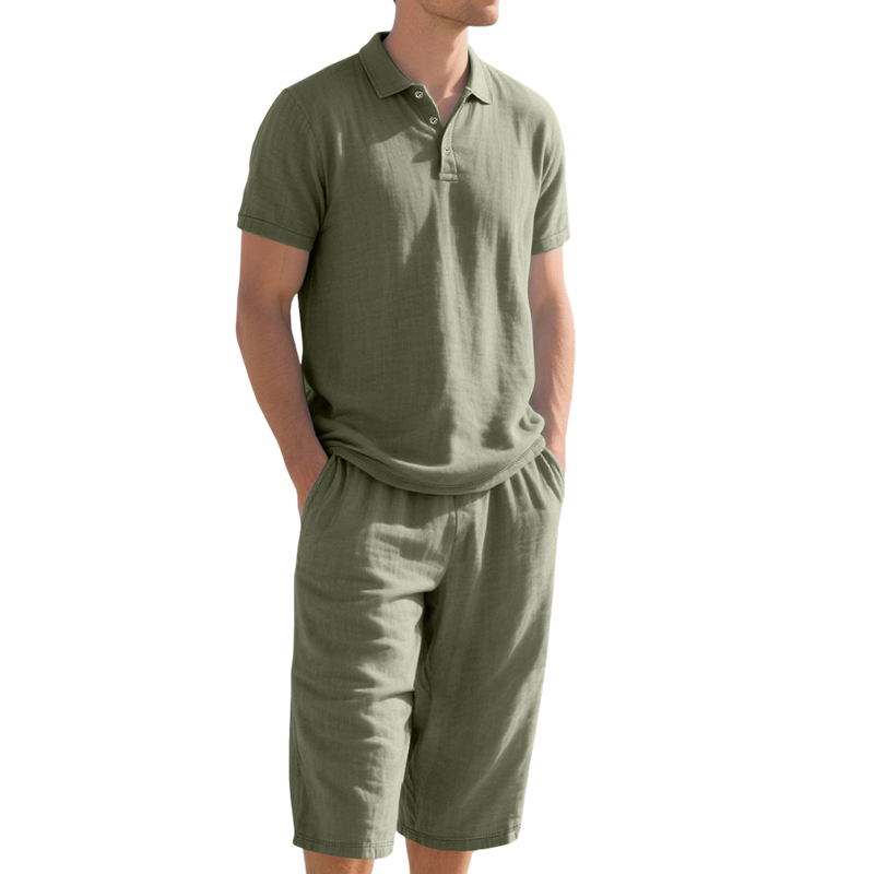 👔 50% DE RÉDUCTION | Ensemble Homme en Lin – Léger, Respirant & Élégance Décontractée